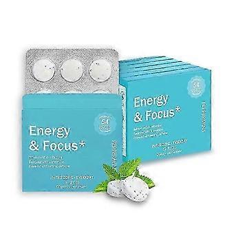 Comprimido mastigável de cafeína Neuro Energy com sabor de menta para suporte energético.