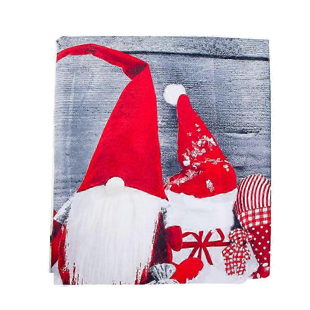 Christmas Table Cover Printed Table Runner for Party Decor 2Pcs