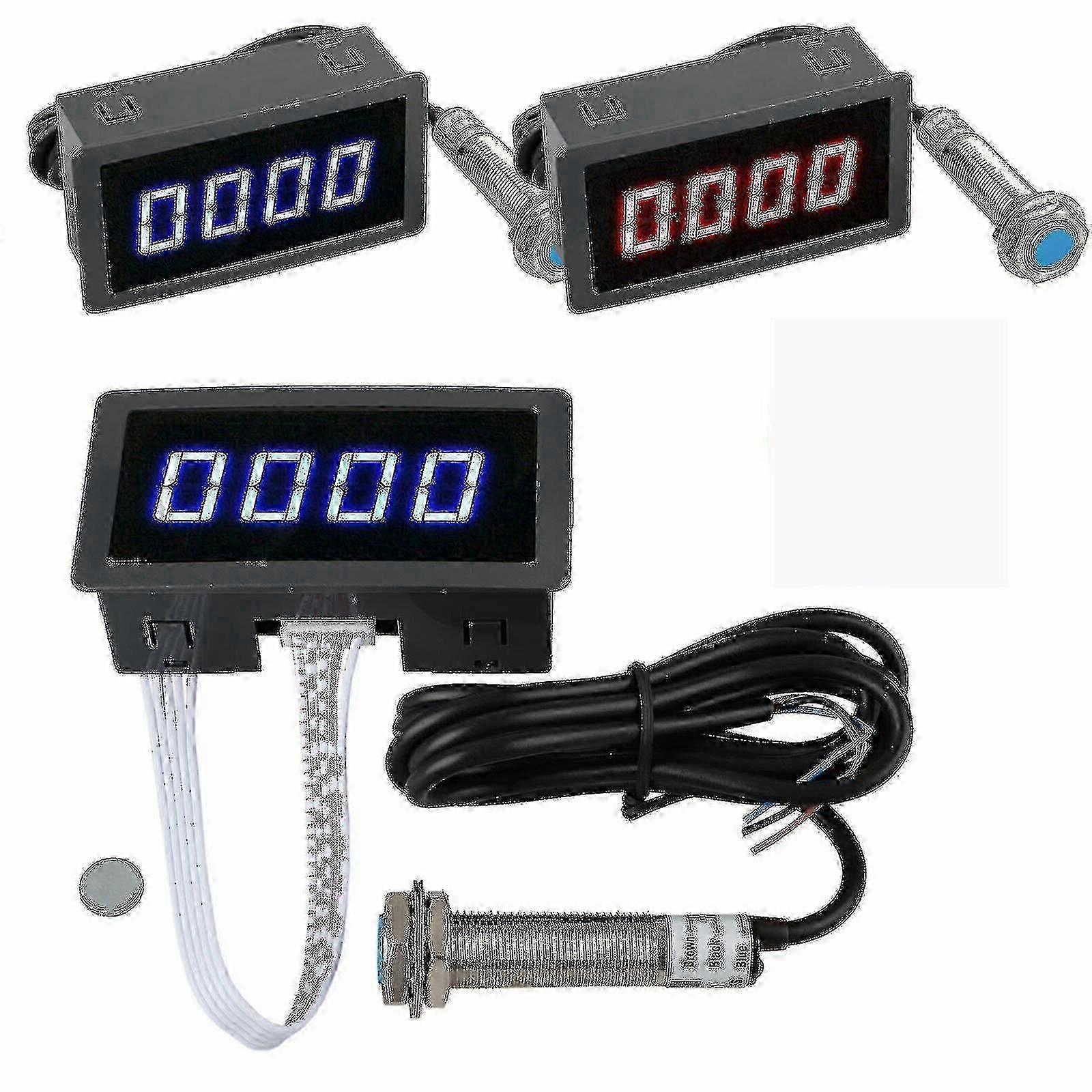 Digital Led Tachometer Rpm Speed Meter + Hall Proximity Switch Sensor