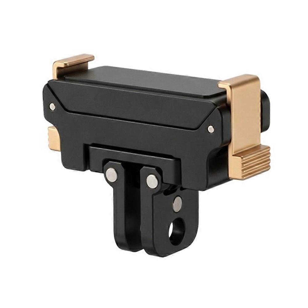 Magnetic Quick Release Adapter Mount for DJI Action 5Pro/4/3 Accessories Rotating Two-Prong 1/4" Adapter Base