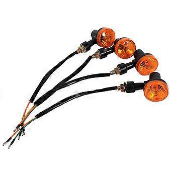 4x Intermitentes Universales de Motocicleta Intermitente Bombilla de Luz Ámbar 12V