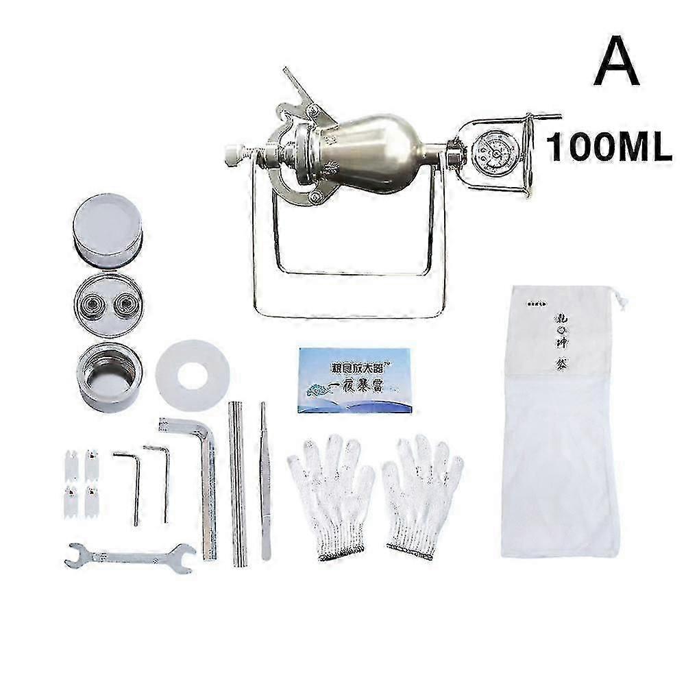 Håndsveivet Popcorn Maker Cannon Puffing Machine Gourd Type