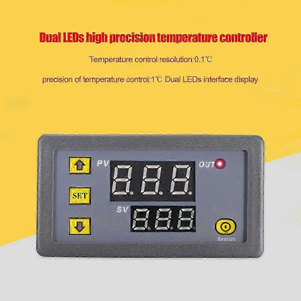 3230 Temperature Controller Digital Display Thermostat Module Temperature Control Switch Micro Heating Cooling Temperature Control Panel