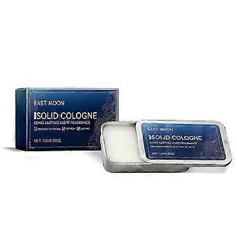 Men's Solid Cologne Balm - Portable Long-Lasting Woody Fragrance with Tea & Sandalwood Extracts, Elegant & Noble Scent for All-Day Confidence