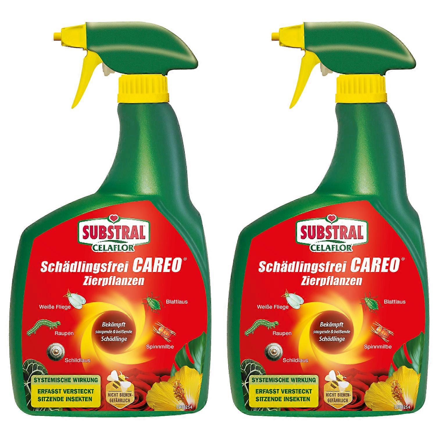 2 x SUBSTRAL® Celaflor® Pest-Free Careo® Ornamental Plant Spray, 800 ml spray bottle