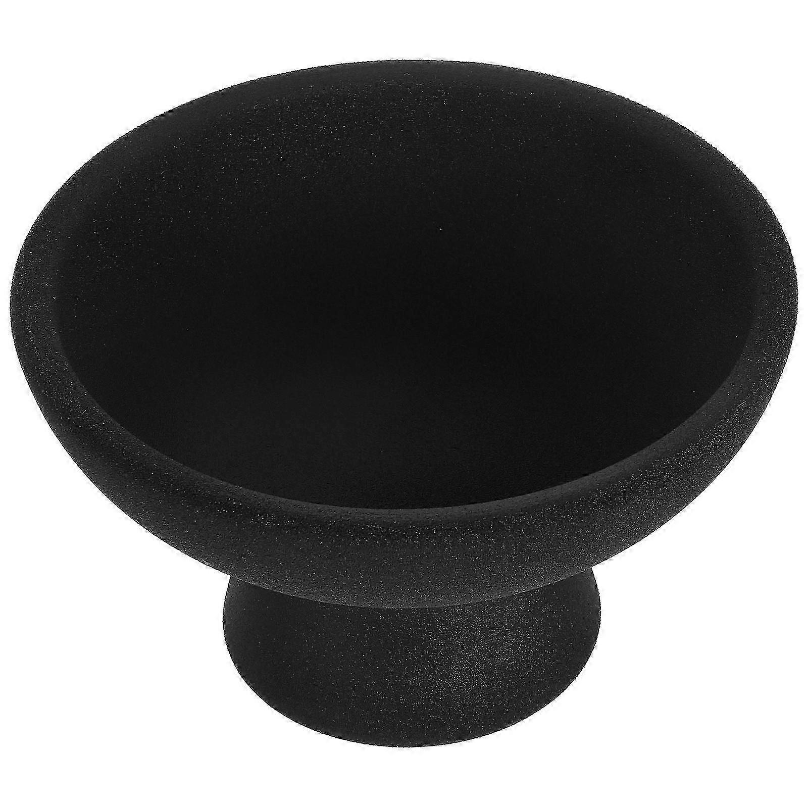 Fruit Serving Tray Ceramic Black Square Footed Design For Dining Food Serving 1Set