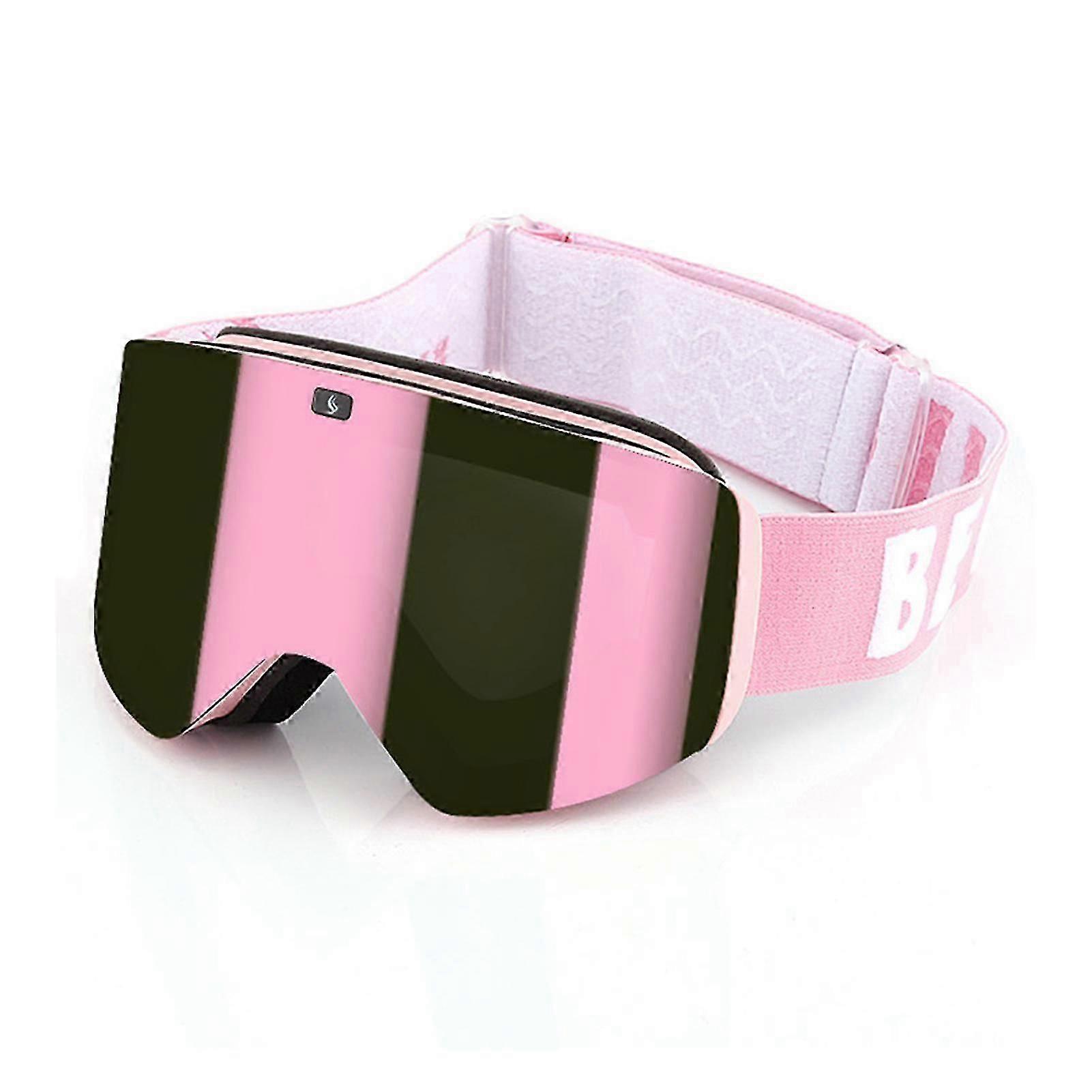 Cylindrical Double Layer Ski Goggles Comfortable Windproof Snow Goggles for Skiing Snowmobiling