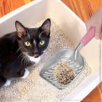 Cat Litter Scoop for Pets Use by Ueetek Pink Metal Long Handle
