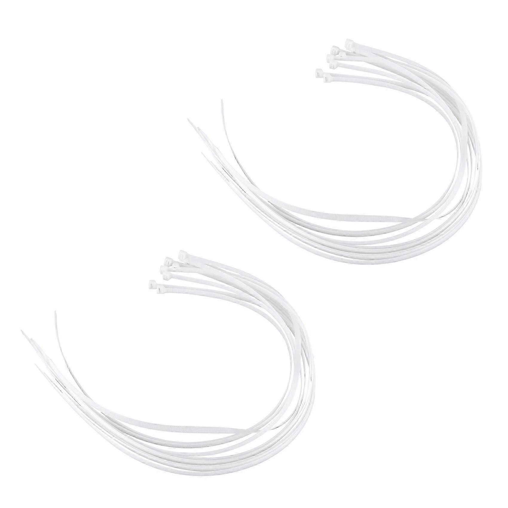 20X Extra Long 76cm Cable Ties White Zip Wraps