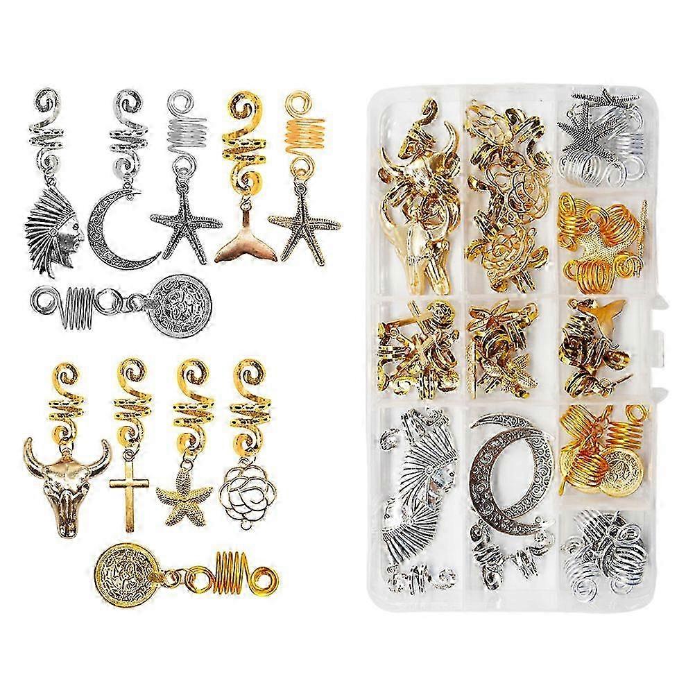 Metal Braid Hair Decor compatible with Extensions, Durable Handmade Design