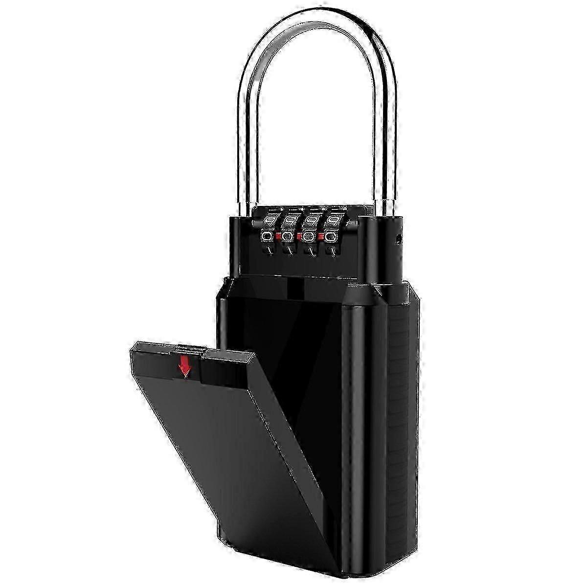 Key lock box, coded key box, storage combination safe, secure storage selected access key, black Crjjkoy