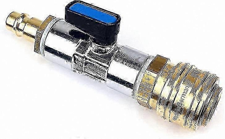Compressed Air 3/8 Quick Connector with Shut-Off Valve