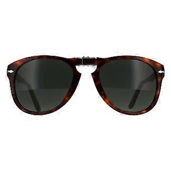 Persol Zonnebril PO0714 24/31 Havana Groen Vouwen 52mm