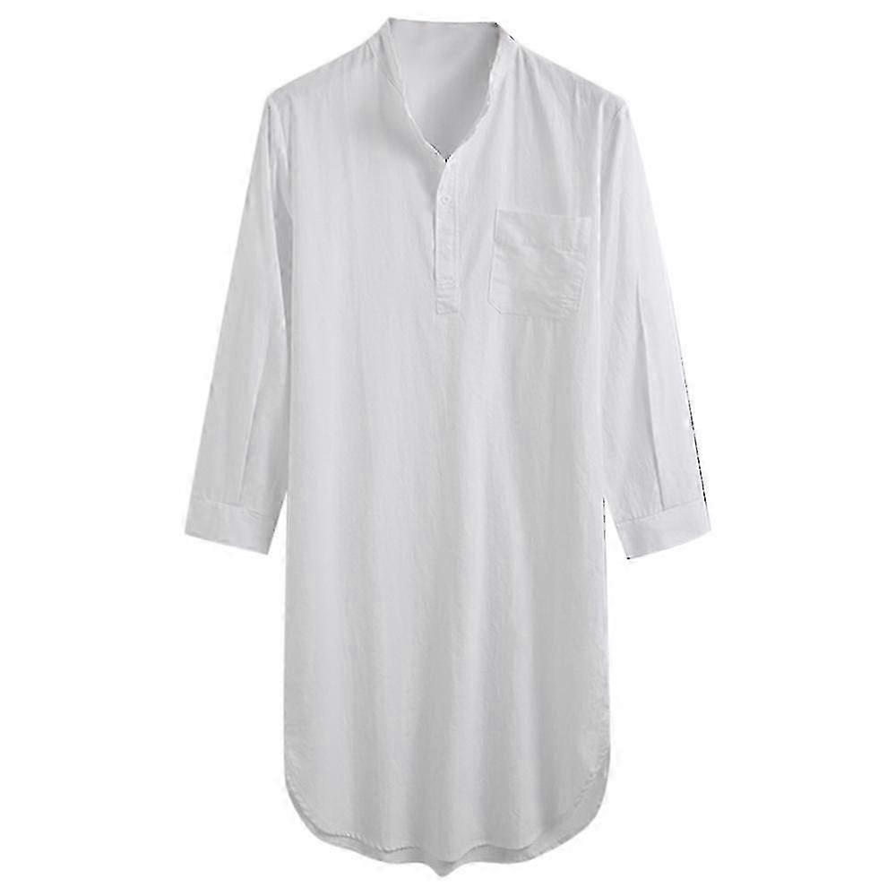 Camicia da notte in cotone da uomo llo