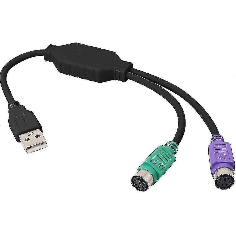Ps2 Usb Cable Cord Adapter For Keyboard And Mouse With Ps/2 Interface