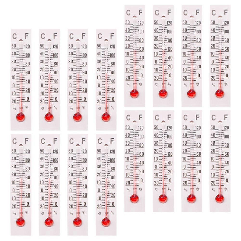 Mini Thermometer Model Temperature Gauge Decoration for 25Pcs Pack