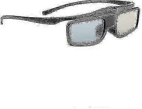 Active shutter 3D glasses for RF projectors rechargeable design