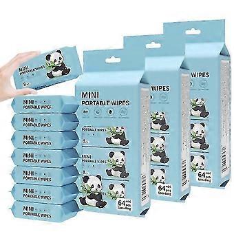 Lingettes humides format voyage Mini, paquet de 24