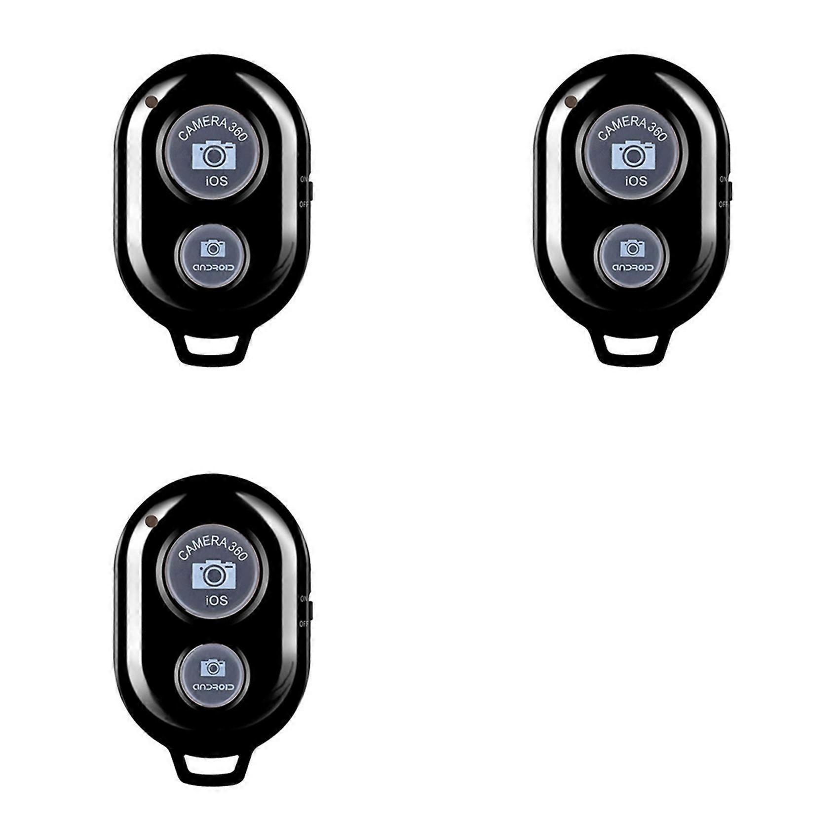 3X Mobile Phone Bluetooth Wireless Remote Control Monopod Selfie Stick Shutter Self-Timer Remote Shutter for IOS Android