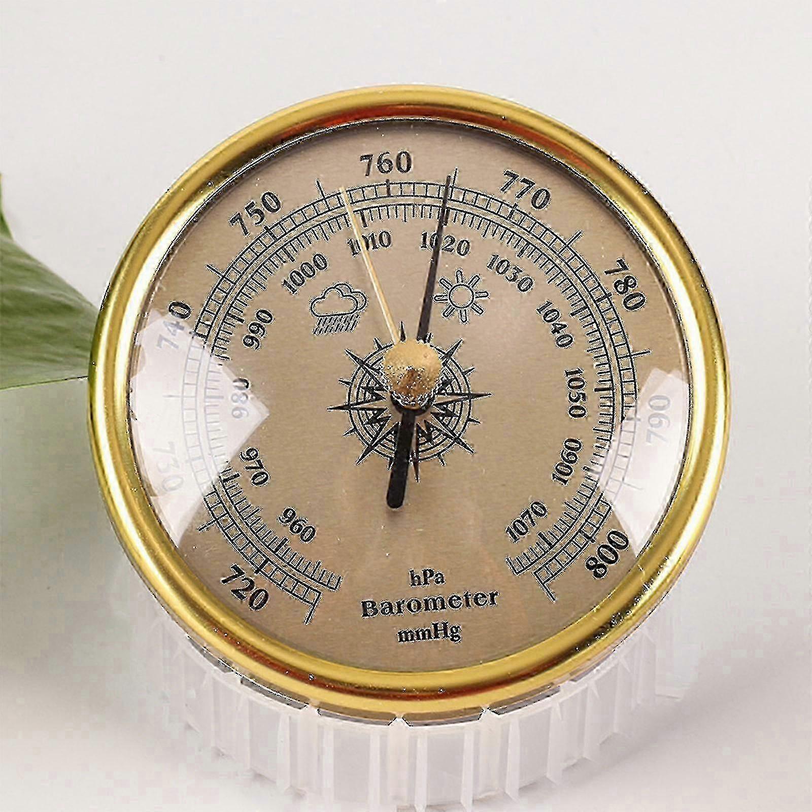 Metal Analog Hygrometer Round Dial