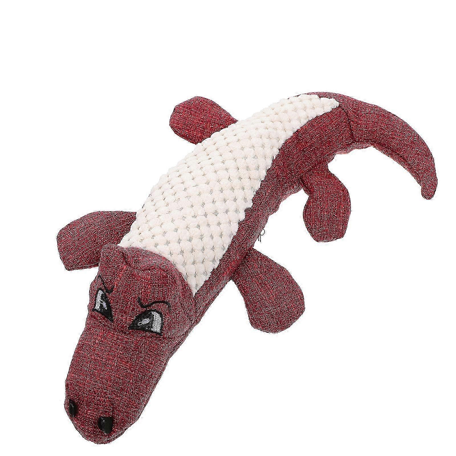 Plush Crocodile Squeak Chew Toy