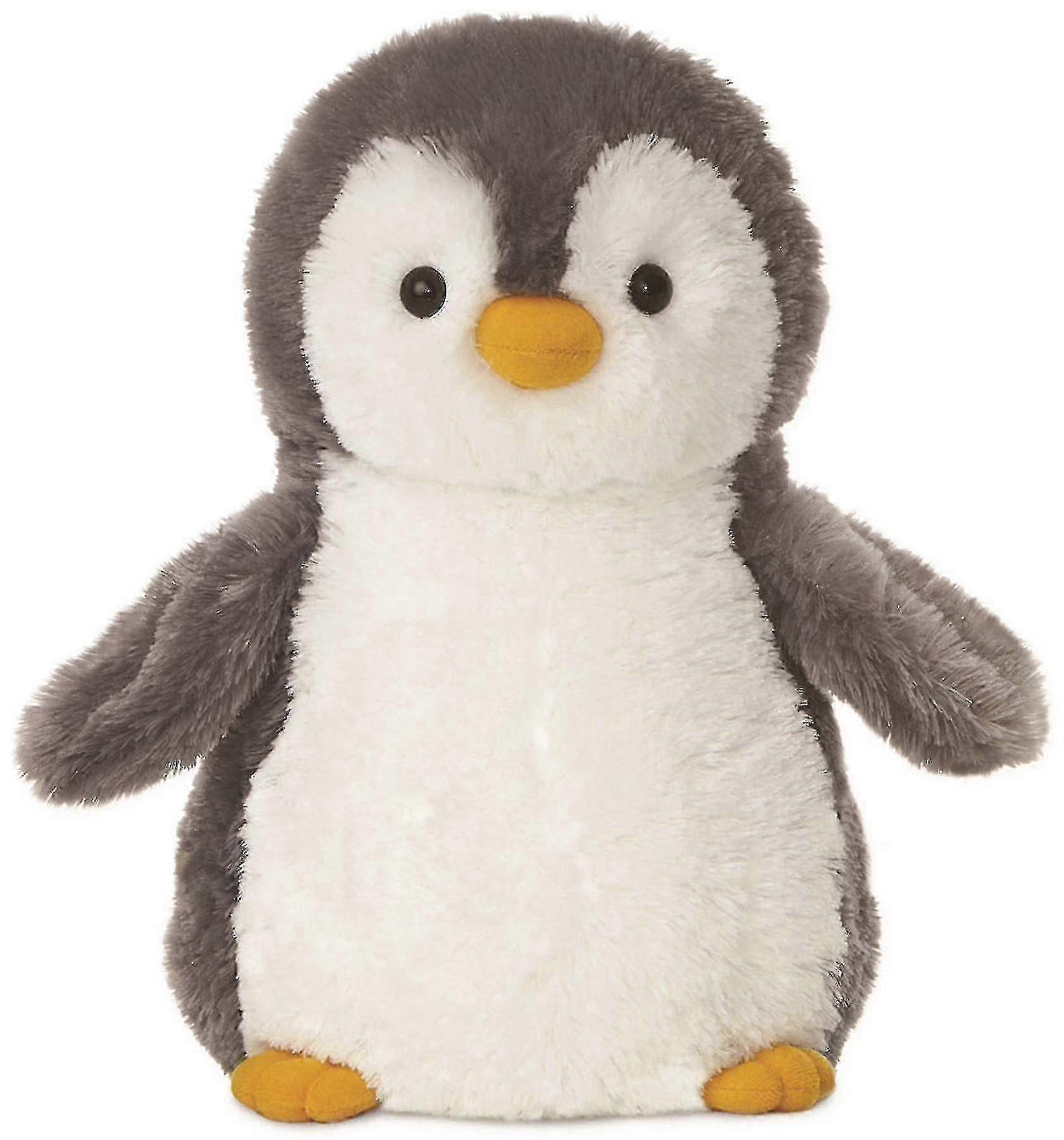 Soft Silky Gray Penguin Plush Toy