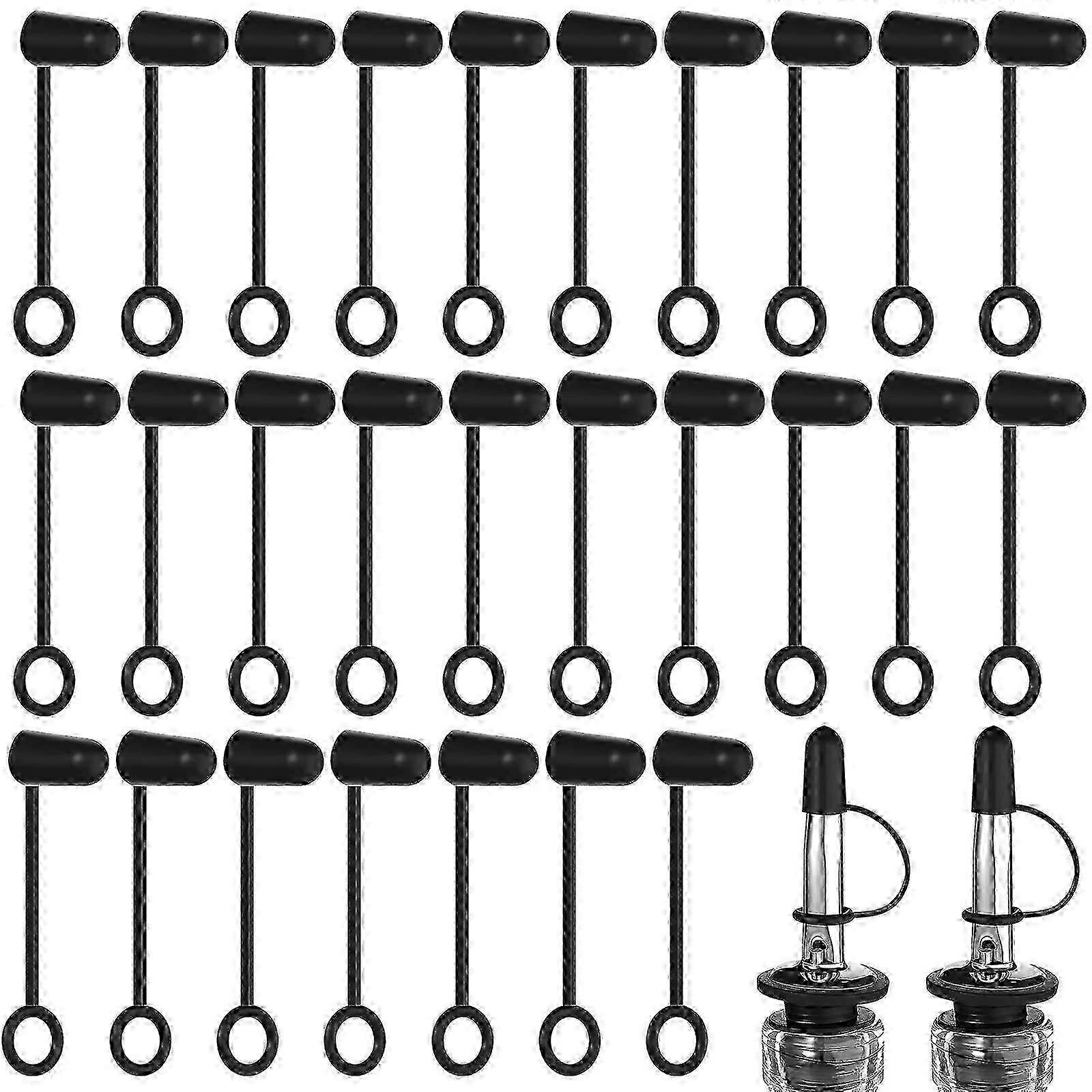 100 Hooded TPE Bottle Pourer Caps