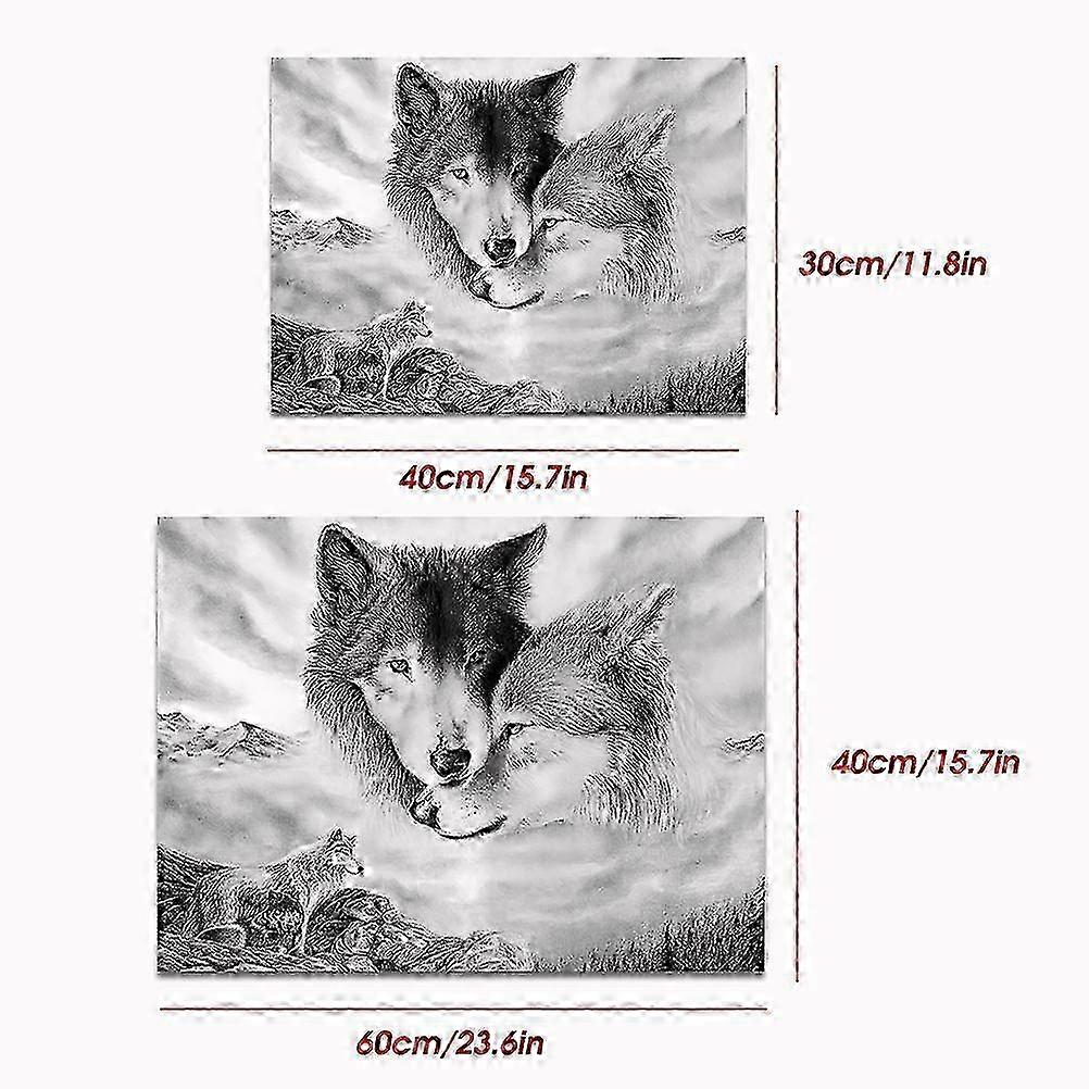 Contemporary Wolf Wall Canvas
