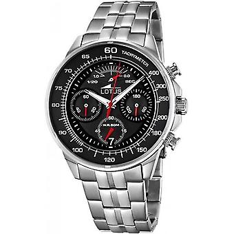 Lotus Chrono Quartz analoge man horloge met 10129/4 roestvrijstalen armband
