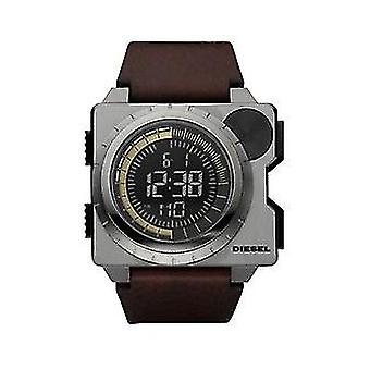 Diesel men Quartz Digital Men's Watch with Cowhide Bracelet DZ7233
