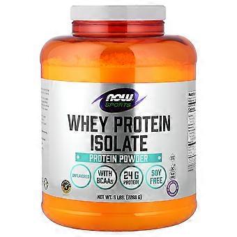 NOW Foods, Deportes, Aislado de proteína de suero de leche, sin sabor, 5 lbs (2,268 g)