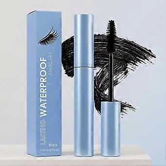 Waterproof Curling Mascara Black, Lengthening Smudge Resistant Eyelash Makeup, Gentle Eyelash Care, Clump Free Formula