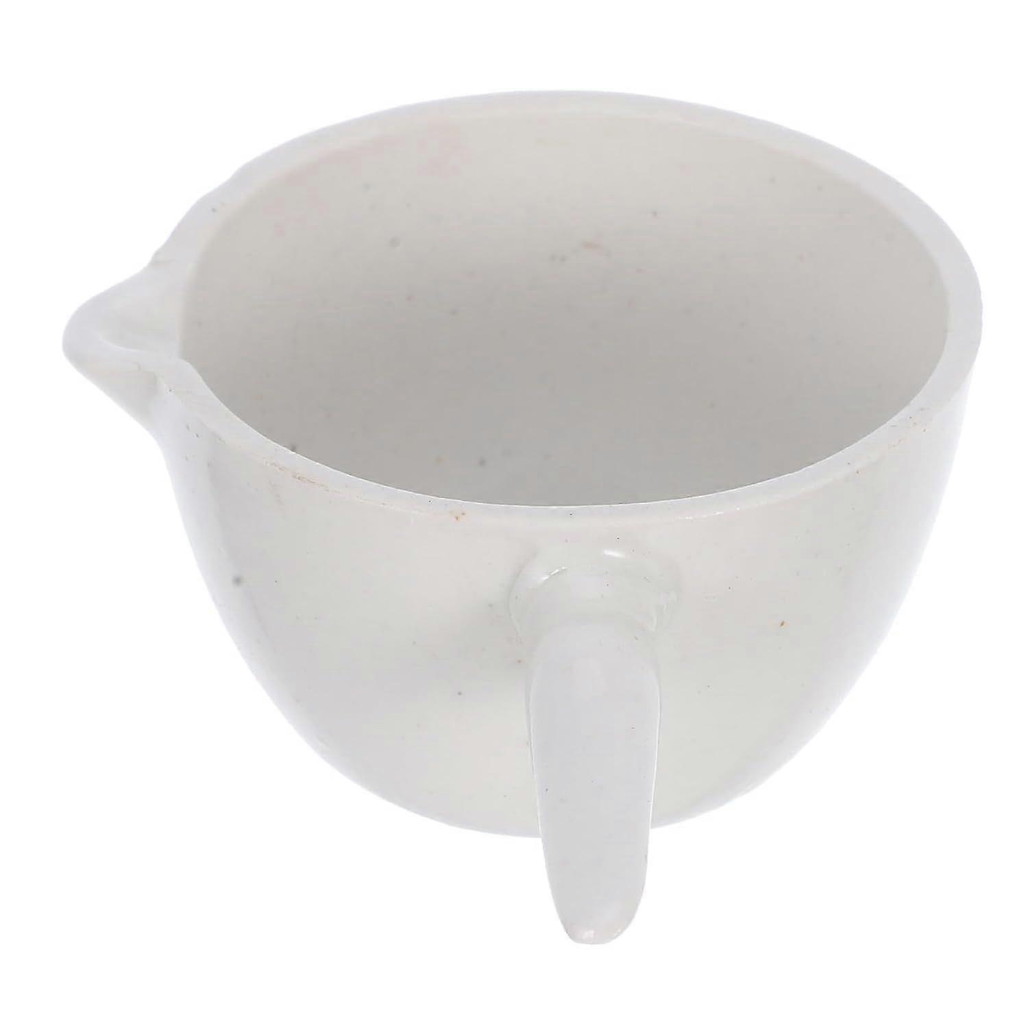 2pcs round Ceramic Evaporating Dish with Handle, 50ml