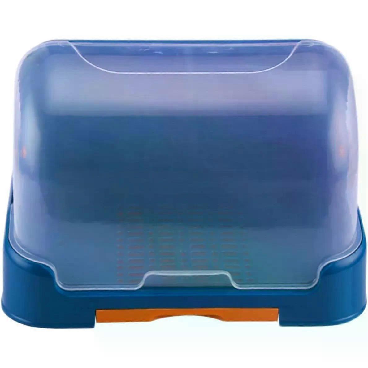 Covered Bottle Drying Rack Box with Lid and Draining Tray