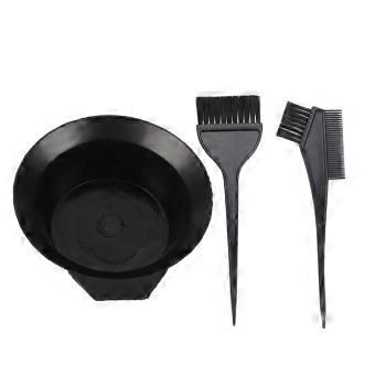 3pcs Hair Coloring Brush and Bowl Set Professional Hair Salon Dyeing Perming Tools