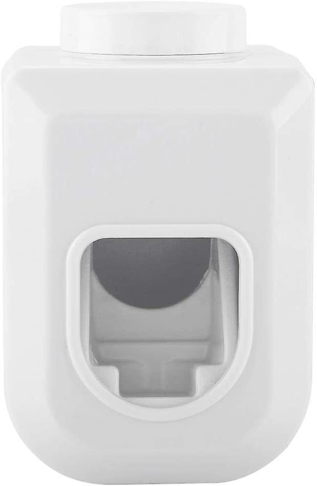 Wall Mounted Toothpaste Dispenser Squeezer Automatic Toothpaste Holder Bathroom(White )