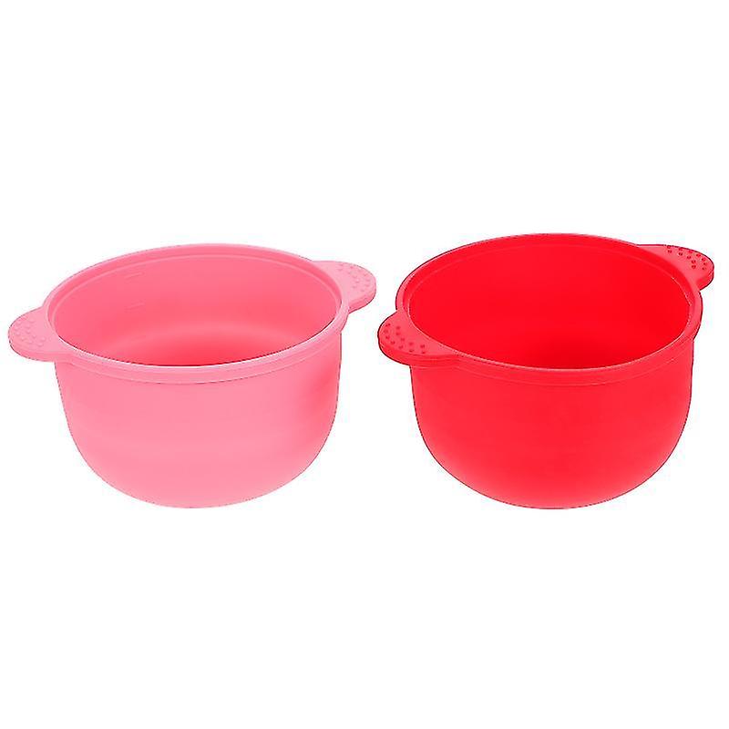 11.5X6.5cm Waxing Kits & Supplies 2pcs Folding Silicone Pot Hair Remover Machine Waxing B