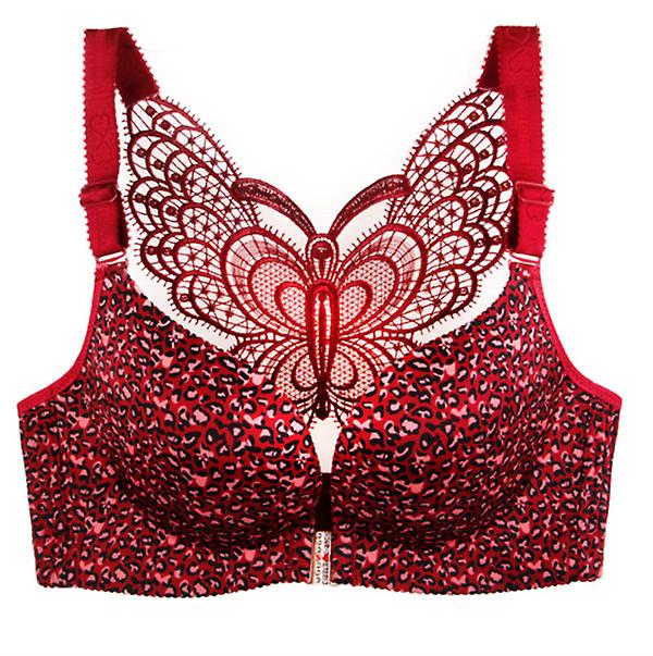 2022 New Brand Women's Beauty Backlit Surface Seamless Thin Sexy Underwear Front Buckle No Steel Ring Large Size Bra Gather Adjustable Bra
