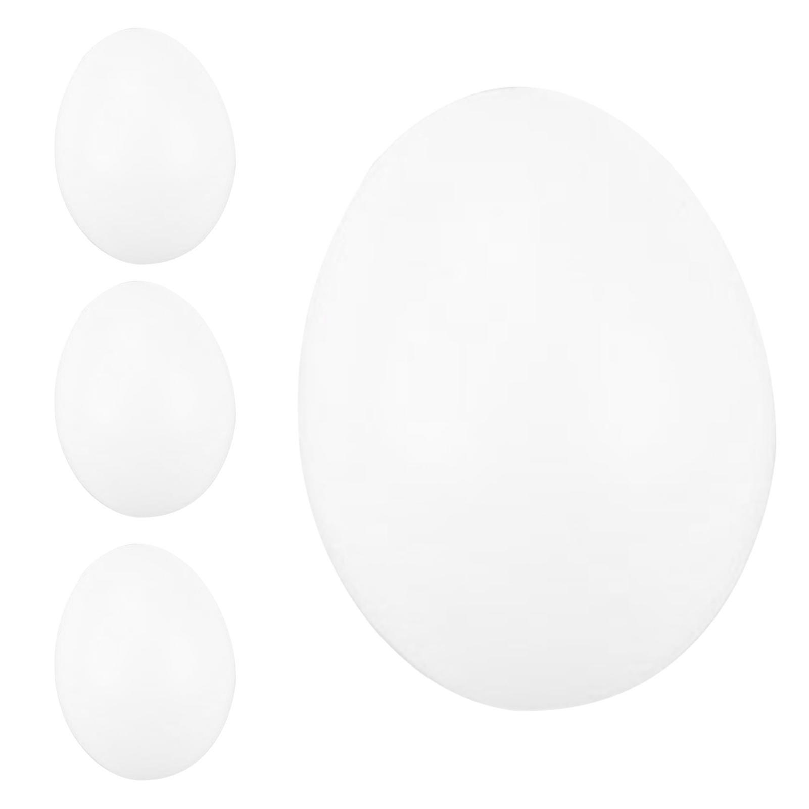 4pcs Fall Resistant Artificial Egg Smooth Surface Plastic Realistic Diy Easter Compact Chicken Egg For Kids Q