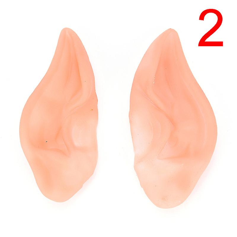 1 Pair Latex Prosthetic Fairy Pixie Elf Ear Halloween Costume Cosplay Stage Props