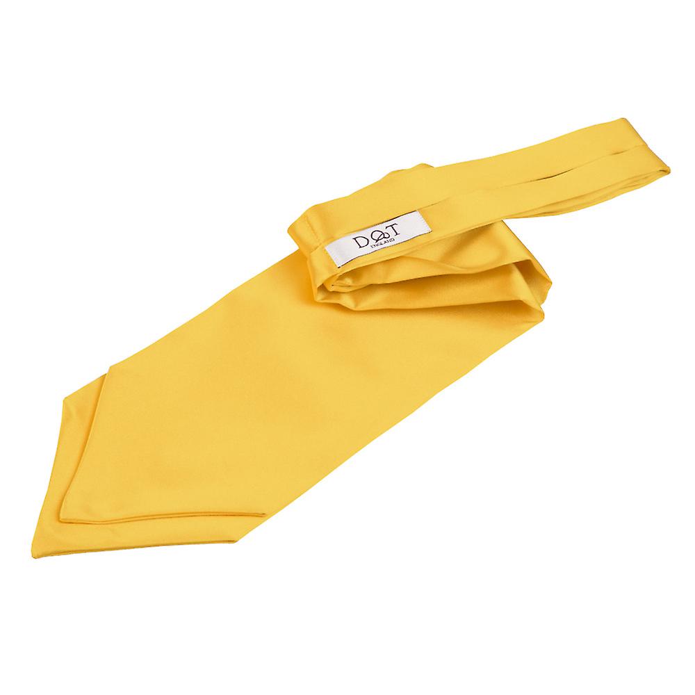 Marigold Plain Satin Self-Tie Wedding Cravat