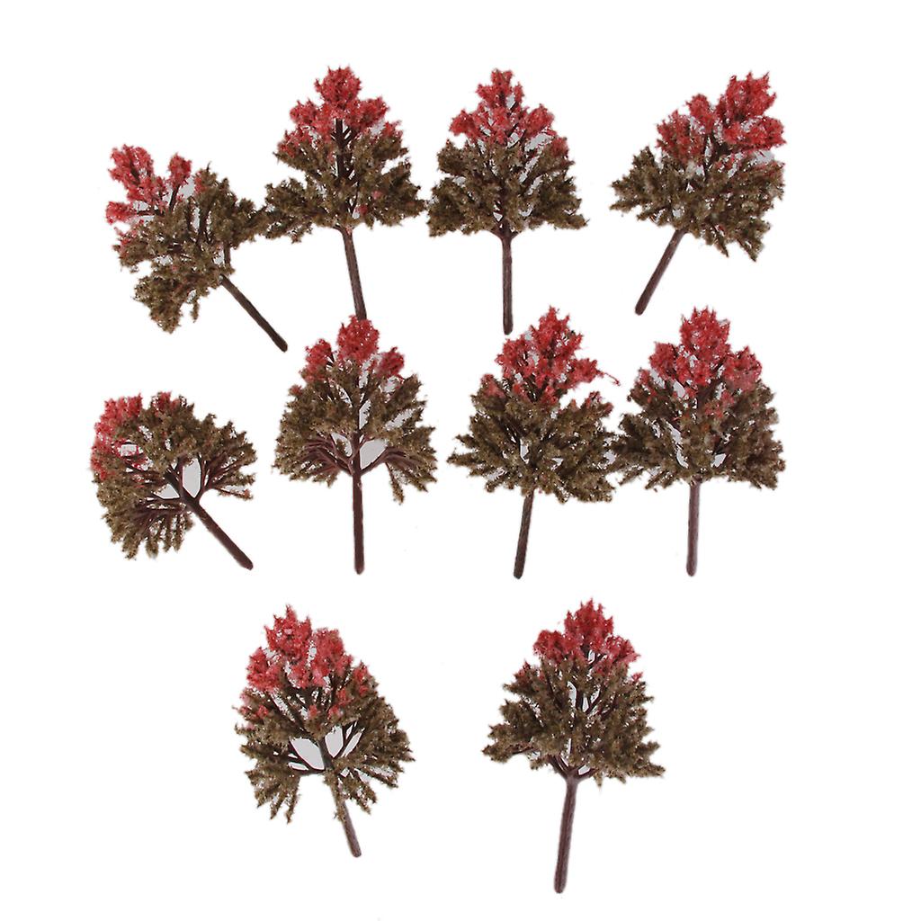 10PCS Cypress Model Trees Layout Train Landscape 1:100