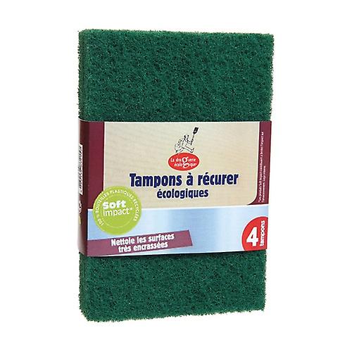 Scouring pads made from 100% plastic bottles 4 units