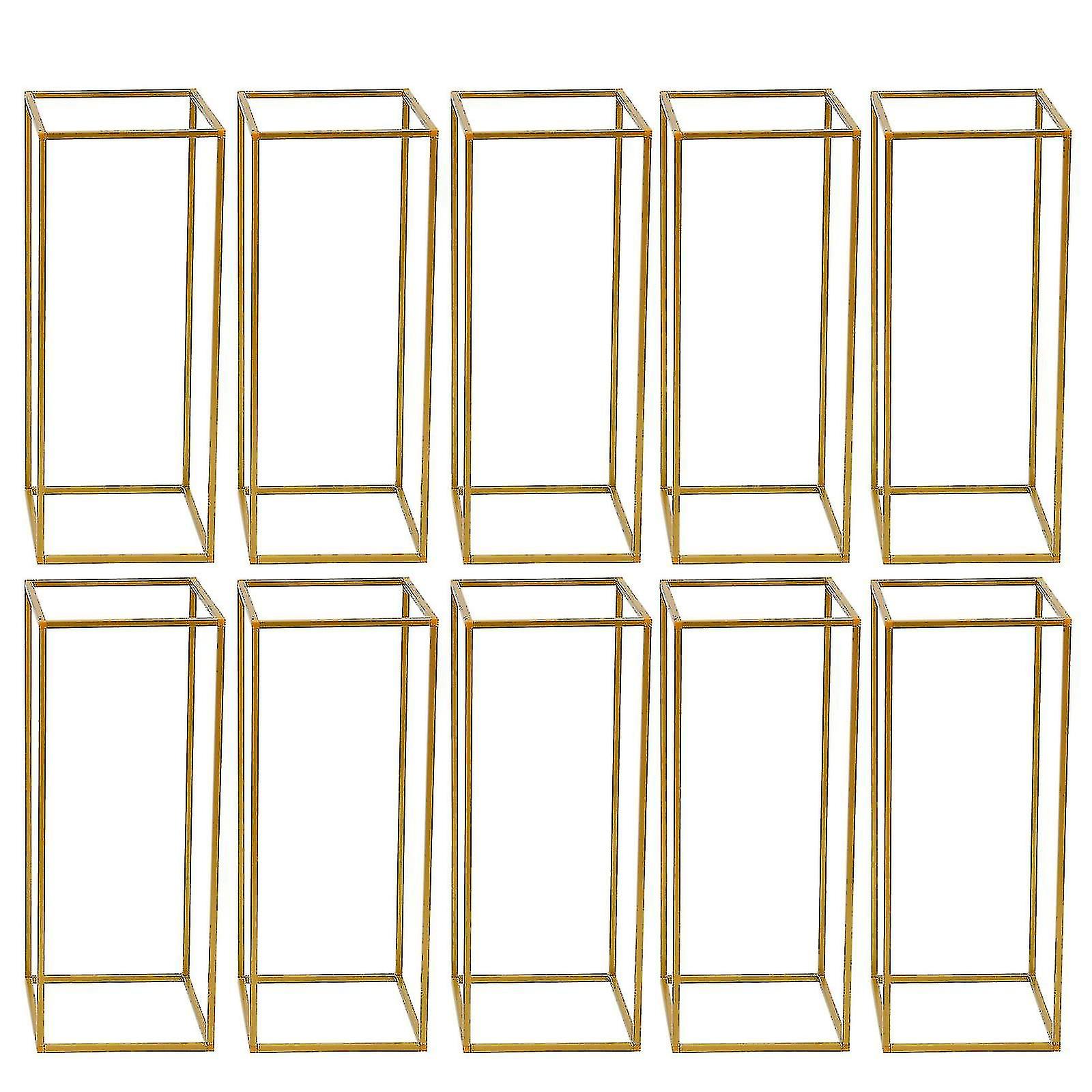 10 Pcs 60cm Square Wedding Metal Flower D