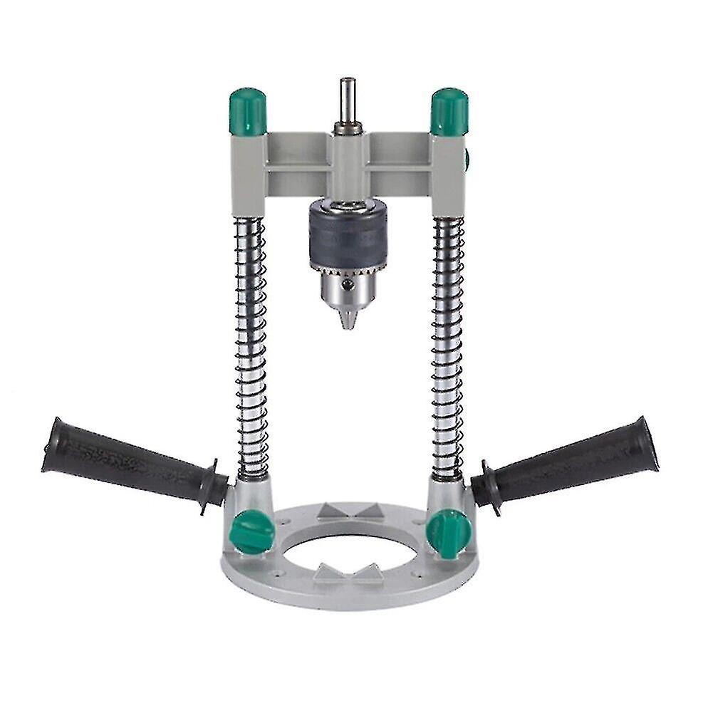 Power Tool Drilling Guide Adjustable Angle Drill Guide Pipe Drill Holder,(silver)(1pcs)
