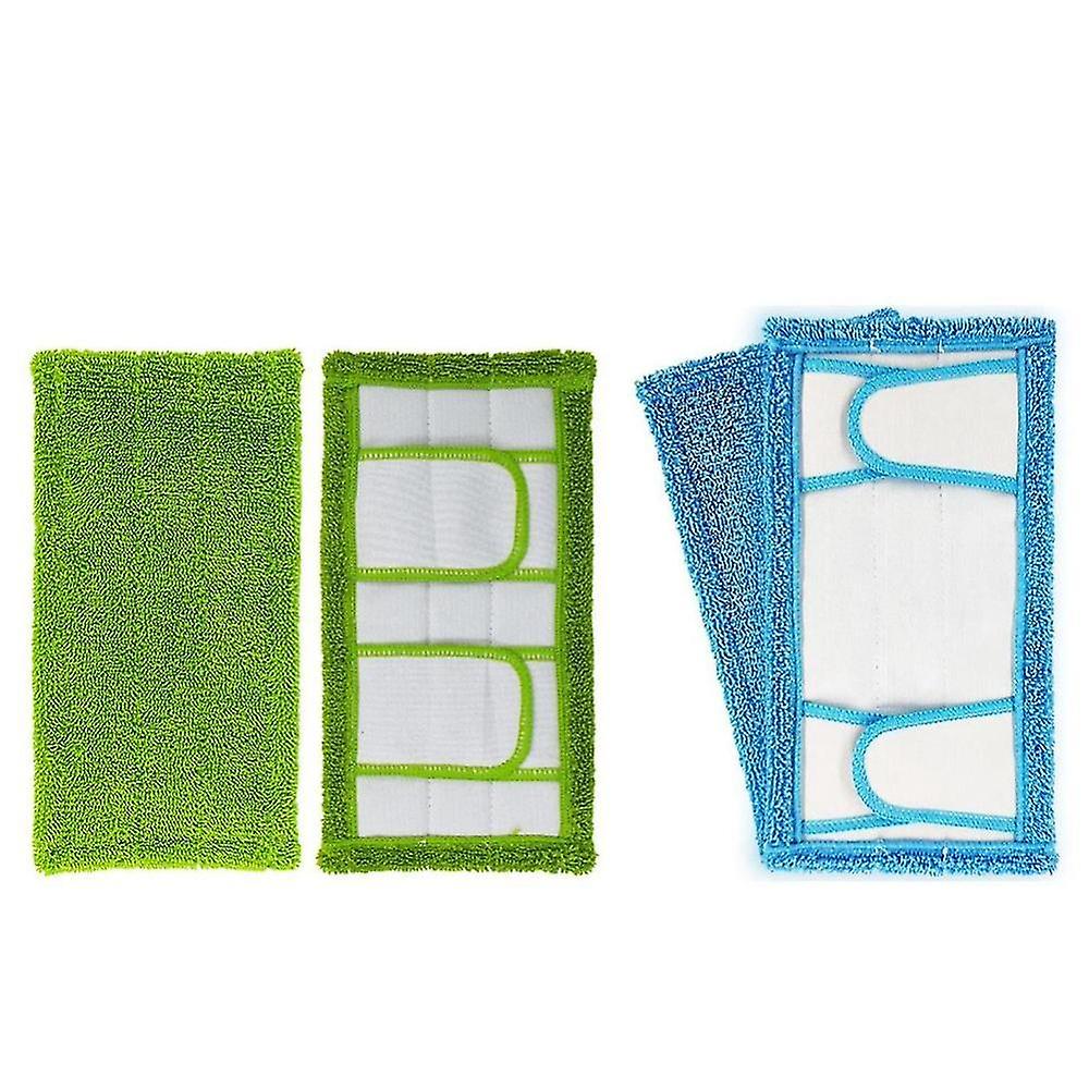 4pcs Wet/dry Flat Mop Cloth Microfibre Floor Mop Pads Replacement Machine Washable Easy To Replace