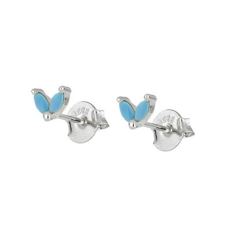 S925 Silver Needle Simple Zircon Earrings