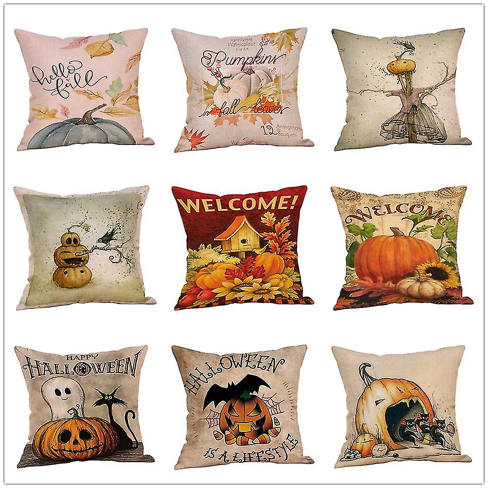 Halloween Pumpkin Pattern Sofa Pillow Case Customizable Wholesale Dropshipping