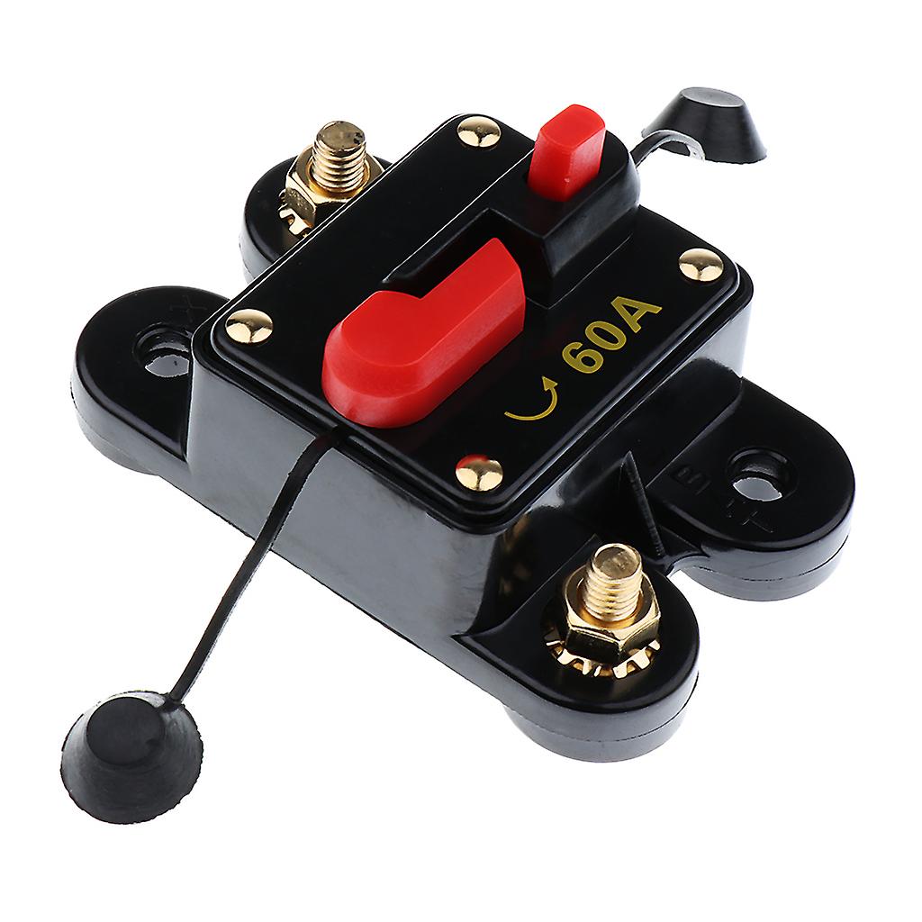 DC12V-24V Auto Barca Audio 60A Interruttore Automatico con Reset Manuale Commutabile