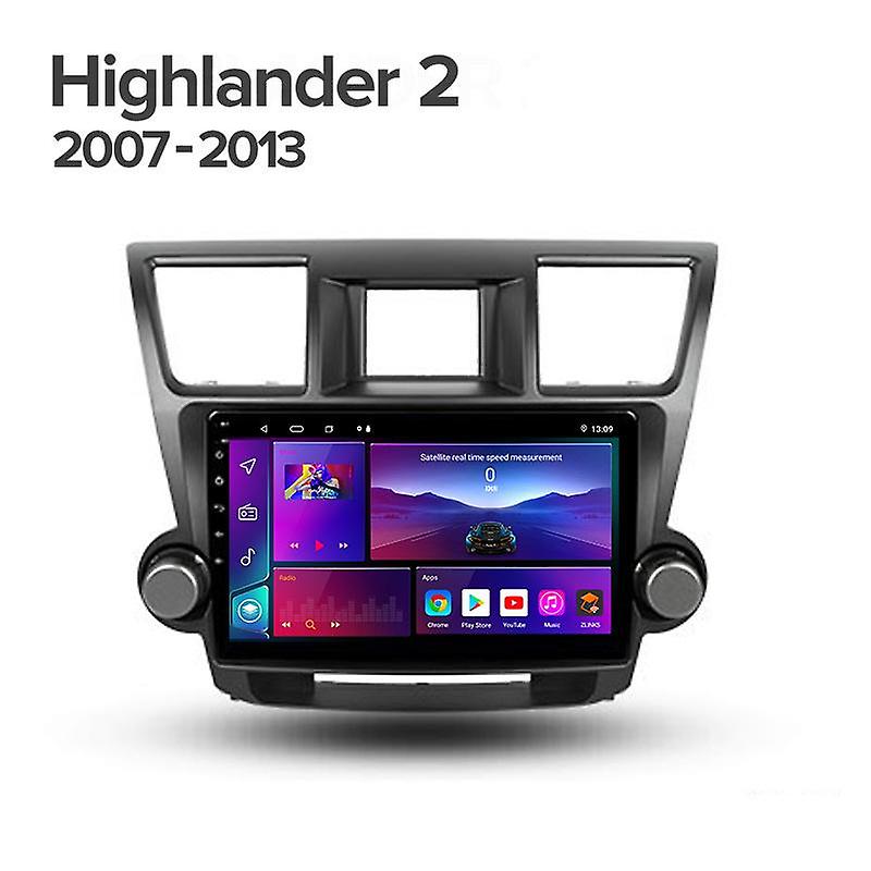 For Toyota Highlander 2 XU40 2007-2013 Car Radio Multimedia Video Player Navigation GPS Android 2din
